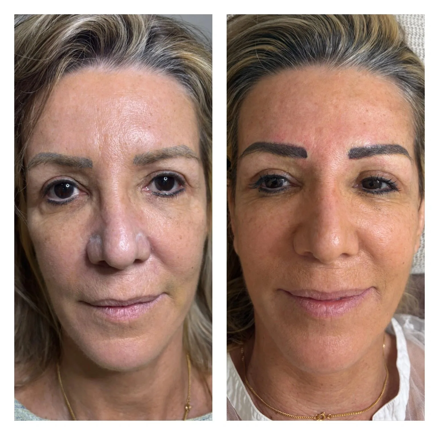 Permanent Make-Up — Brows & Eyeliner — before & after